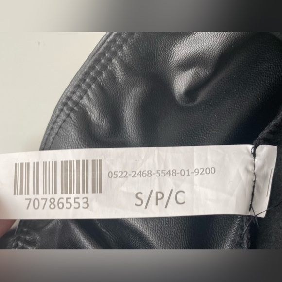 NWOT Black Faux Leather Leggings - Picture 2 of 13